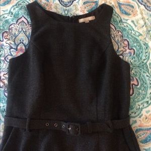 BR Wool Blend Sheath with Pockets and belt